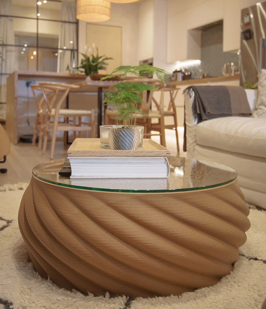 Mandala Wood Coffee Table
