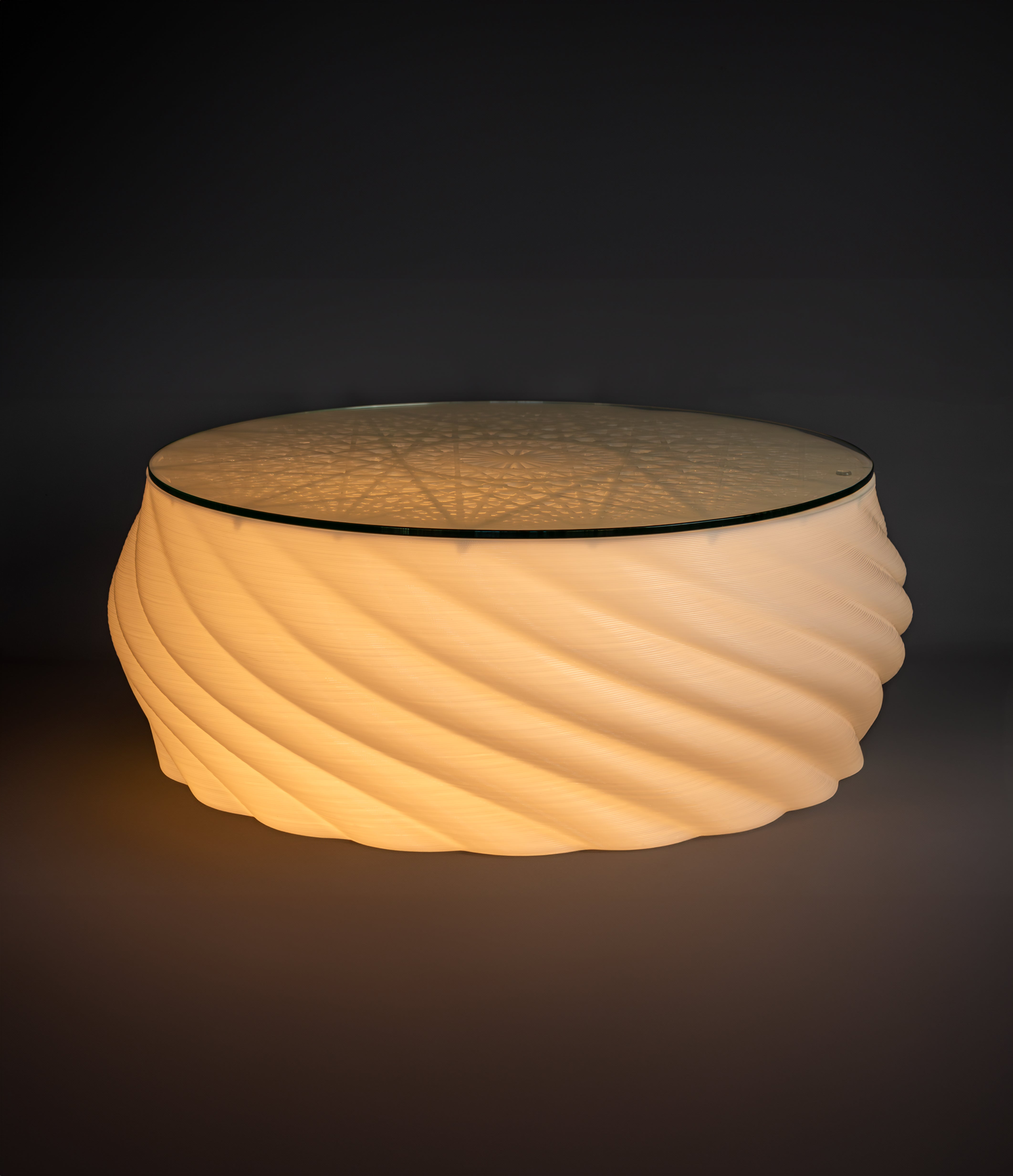 Mandala White Coffee Table