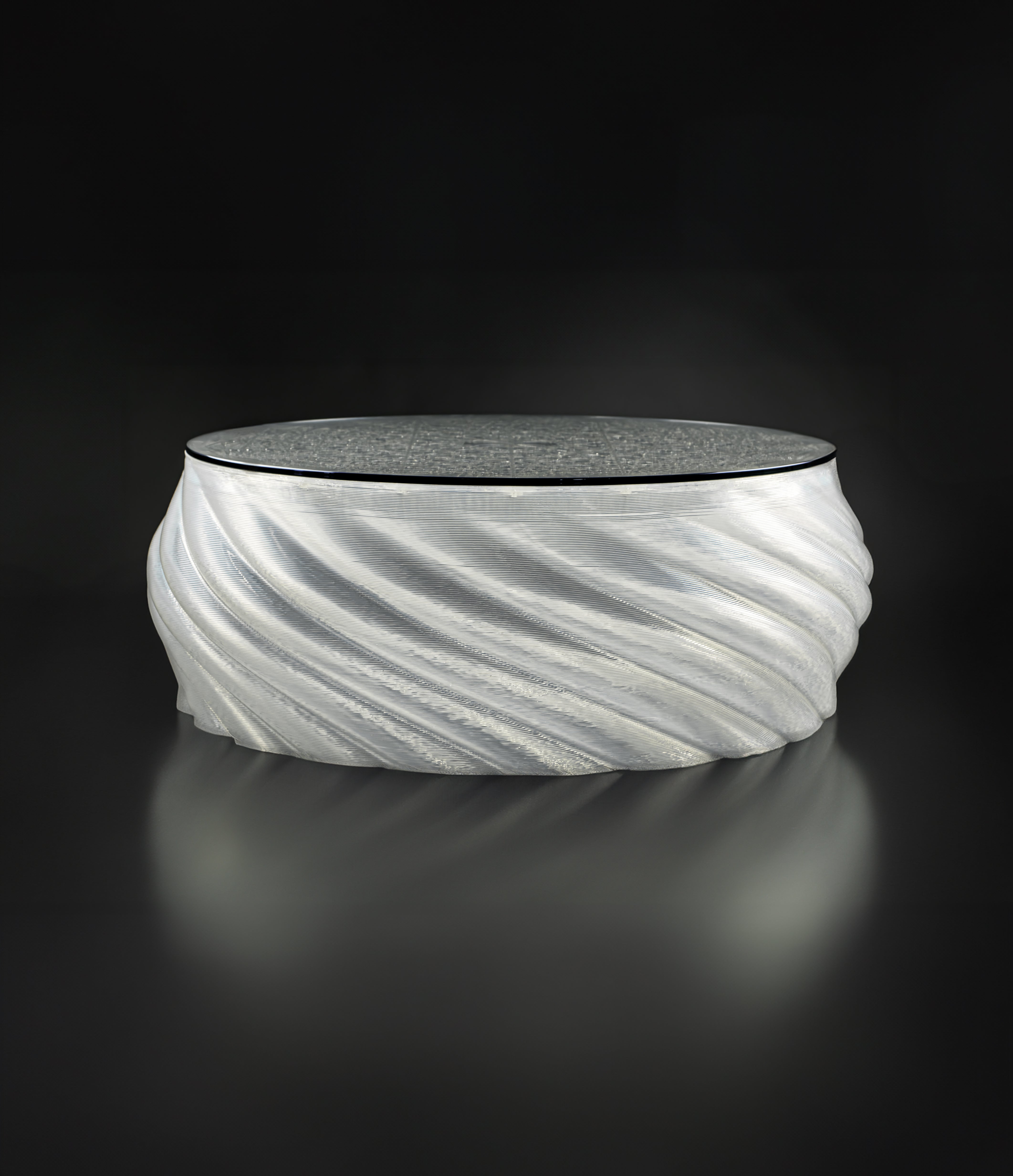 Mandala Clear Coffee Table