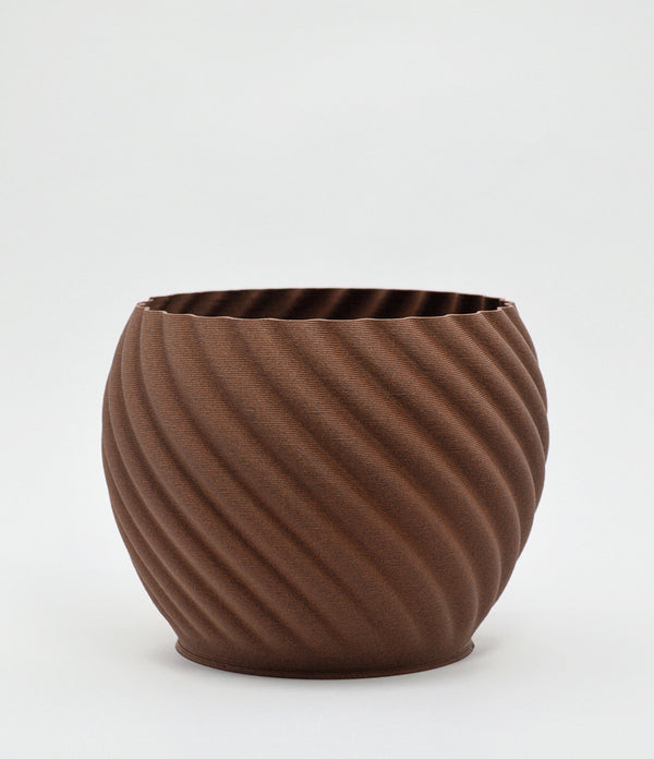 Mandala Planter Brown Brick