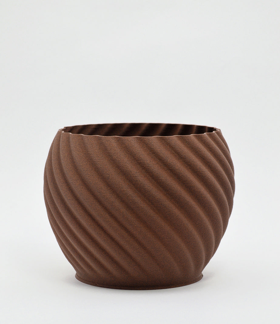 Mandala Planter Brown Brick