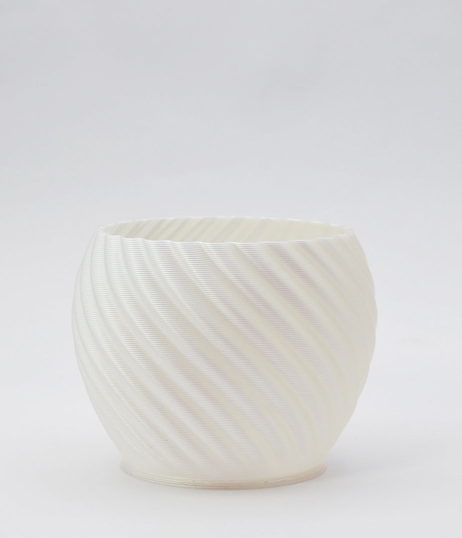 Mandala Planter Pearl White