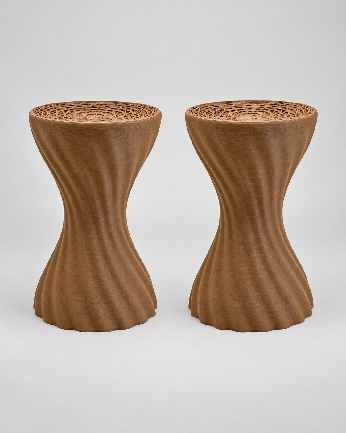 Mandala stool complete set on grey background, product visualisation