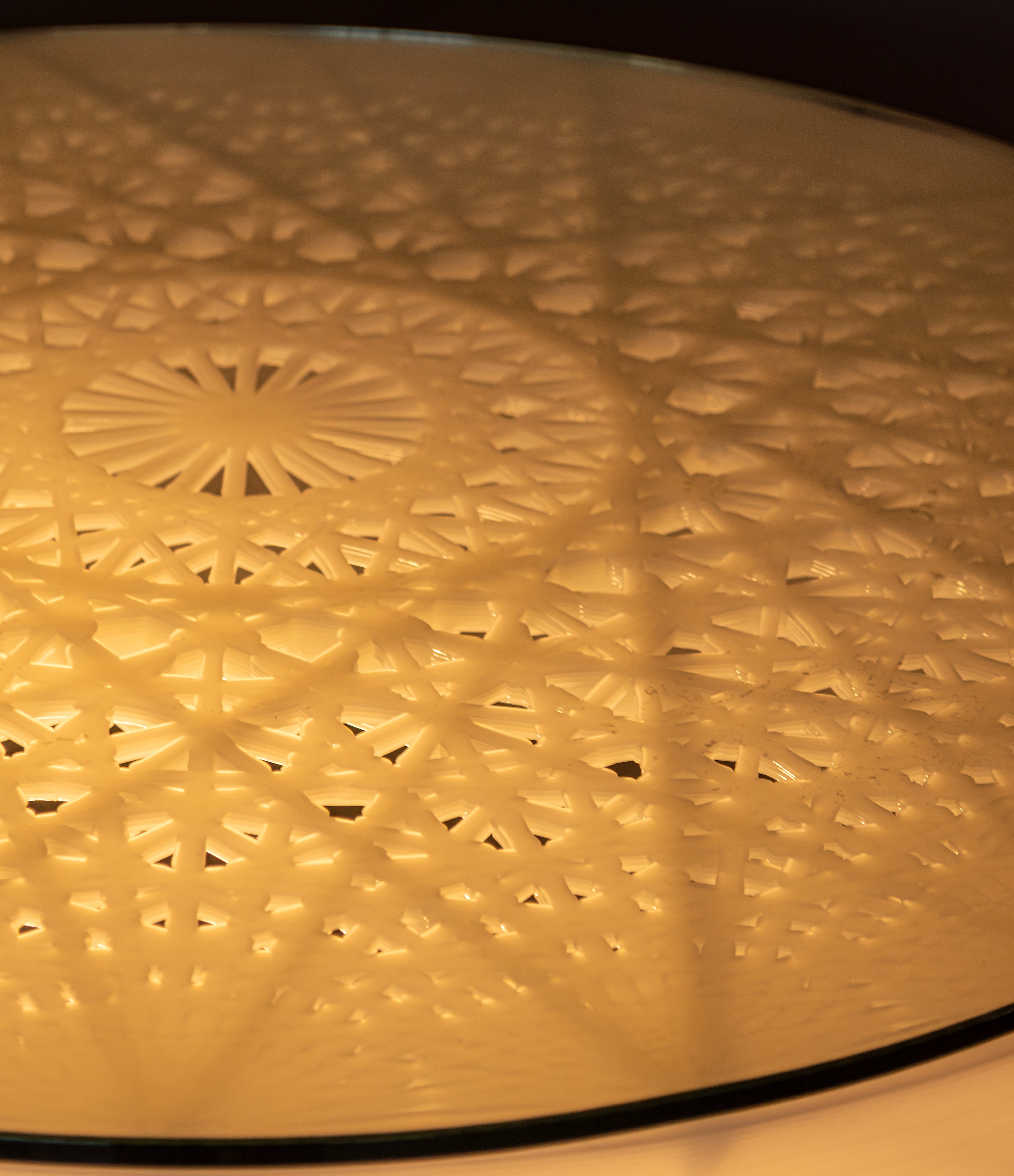 Mandala White Coffee Table