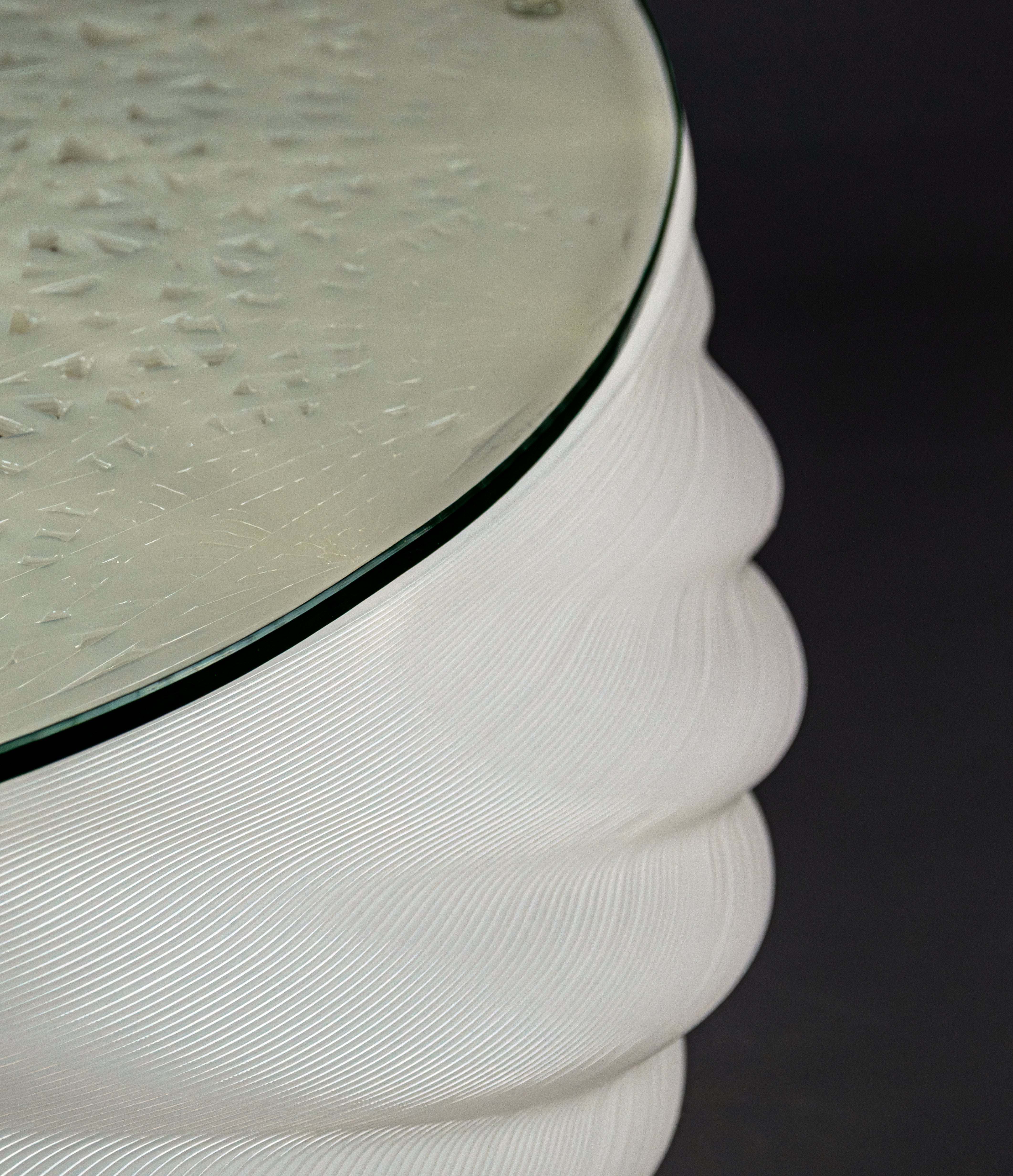 Mandala White Coffee Table