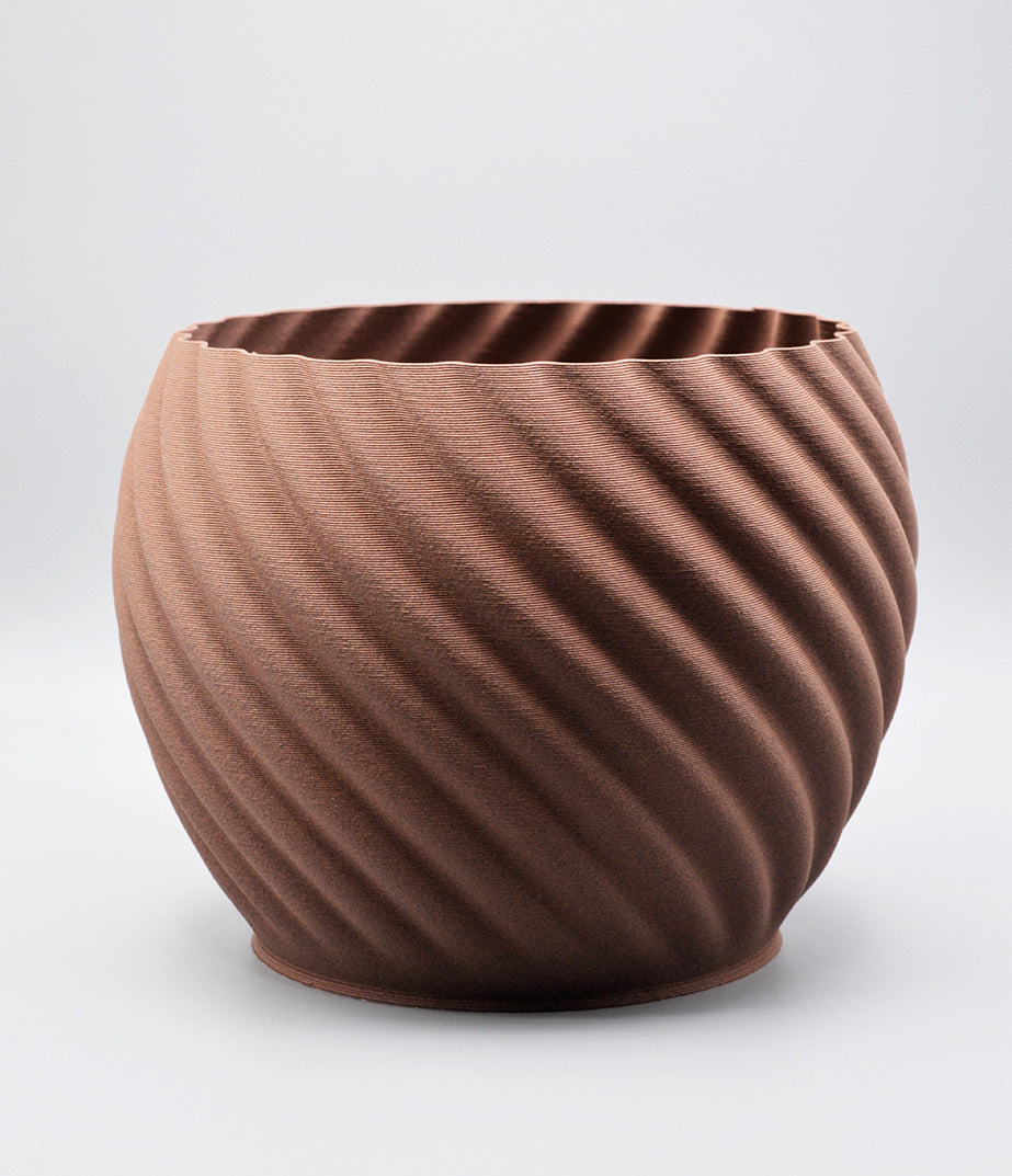 Mandala Planter Brown Brick