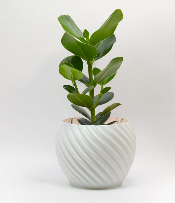 Mandala Planter White Pearl