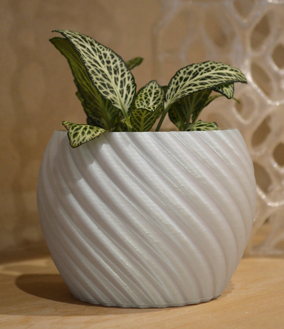 Mandala Planter White Pearl