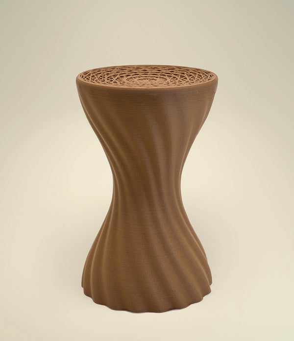 Mandala Stool Brown Wood