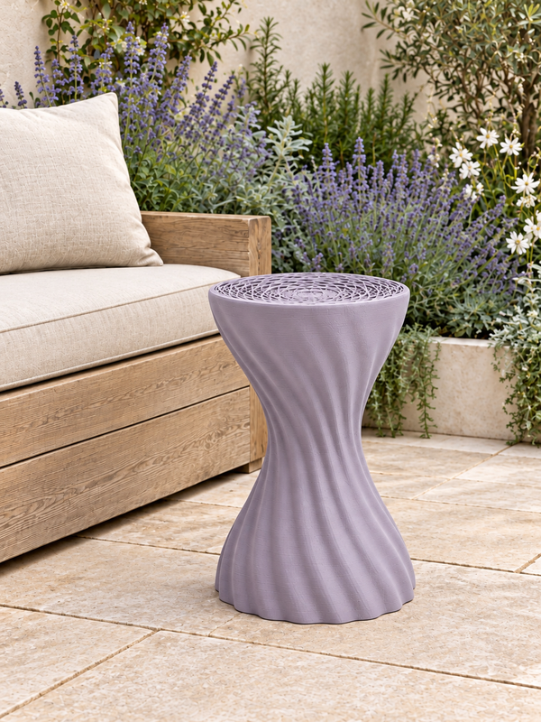 Lavender Mandala stool garden colour visualisation
