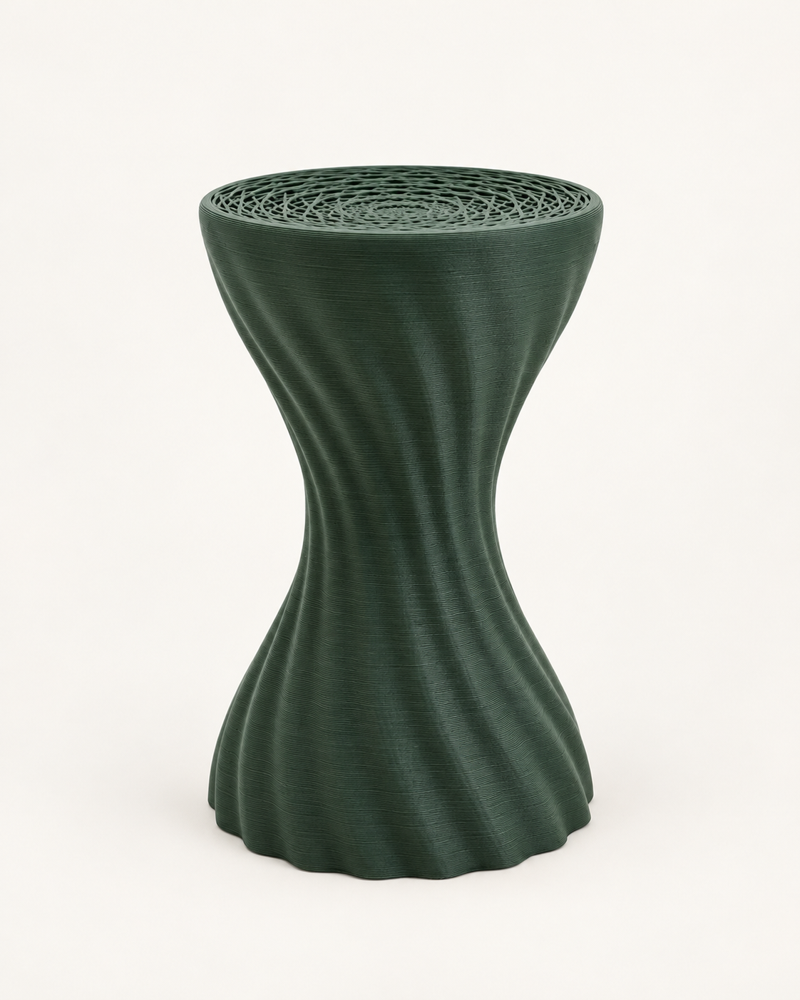 Pine custom-colour Mandala stool studio visualisation
